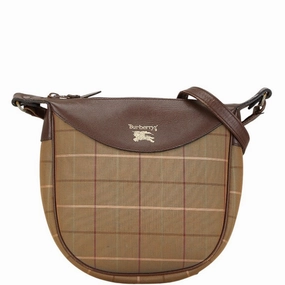 Burberry   Canvas Leather Shoulder Bag (Pre-Owned)