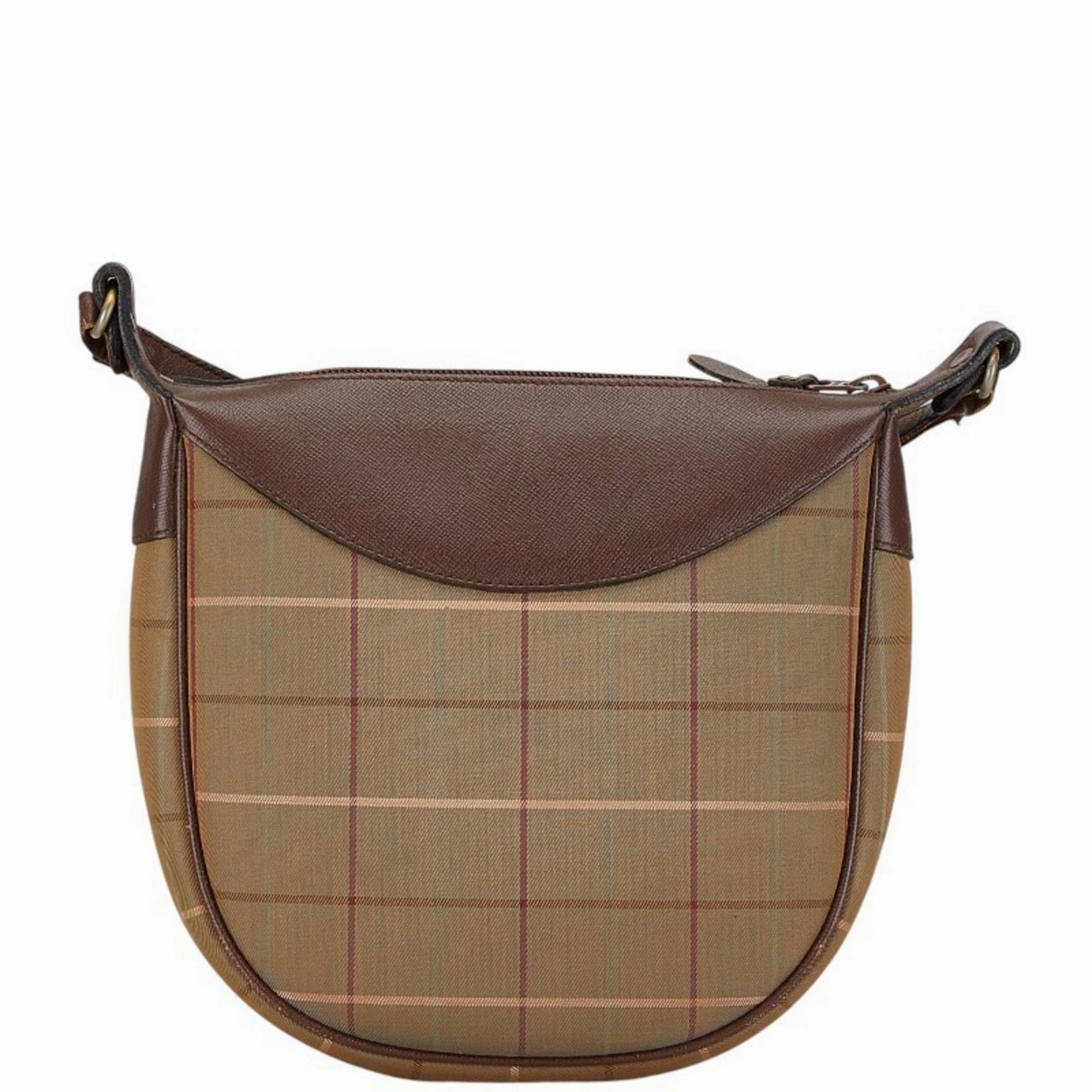 Burberry   Canvas Leather Shoulder Bag (Pre-Owned)
