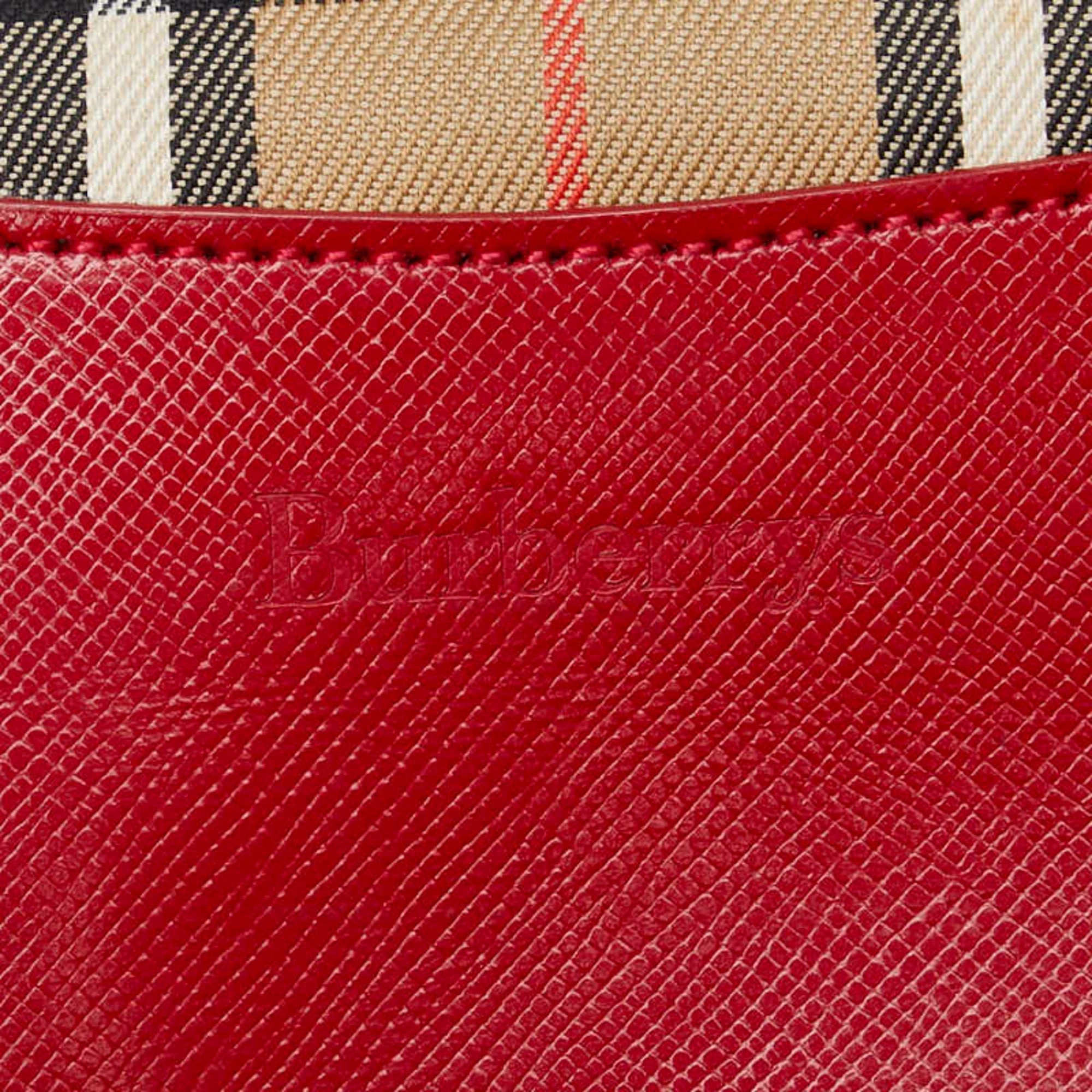 Burberry   Color Canvas Leather Shoulder Bag Tote Bag (Pre-Owned)