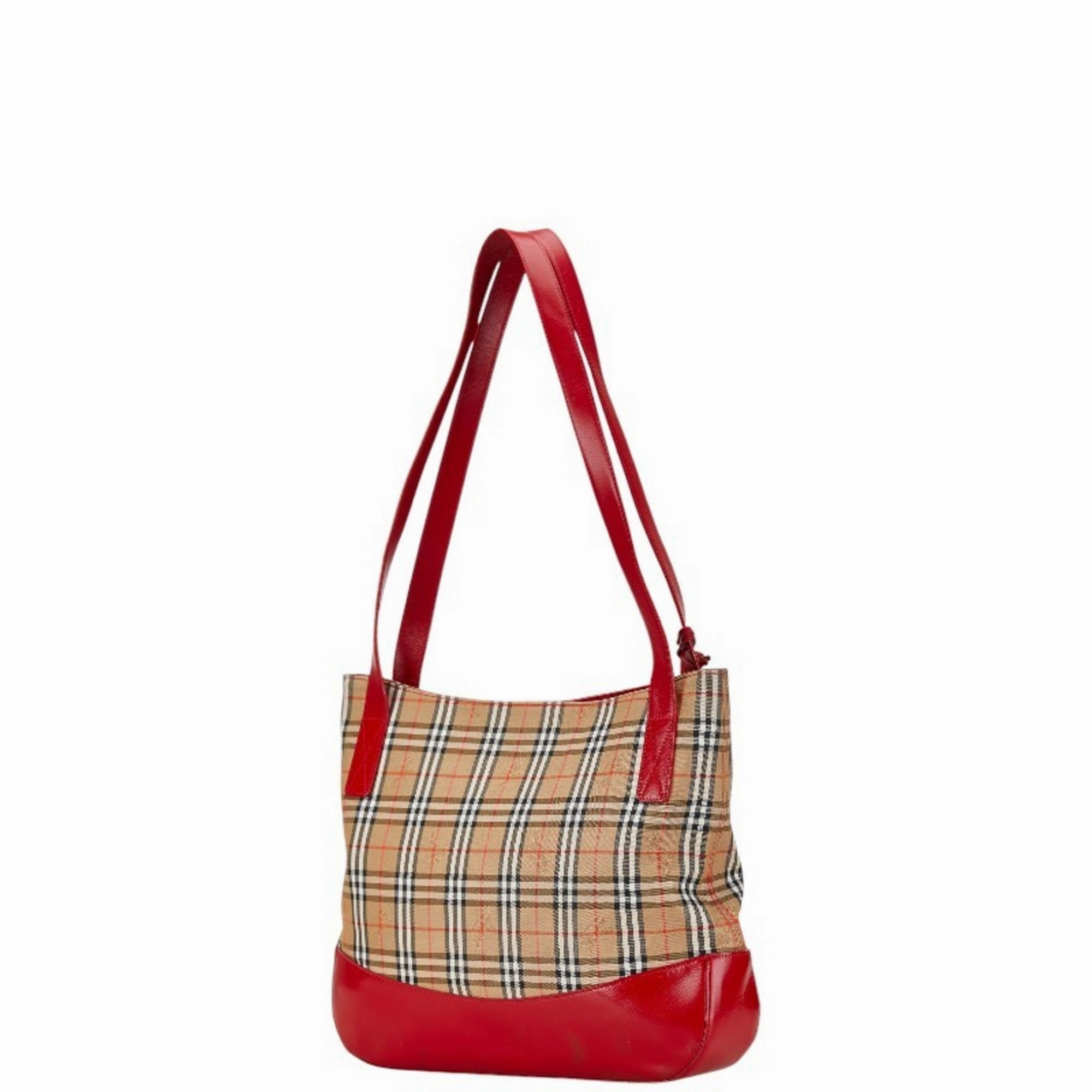 Burberry   Color Canvas Leather Shoulder Bag Tote Bag (Pre-Owned)