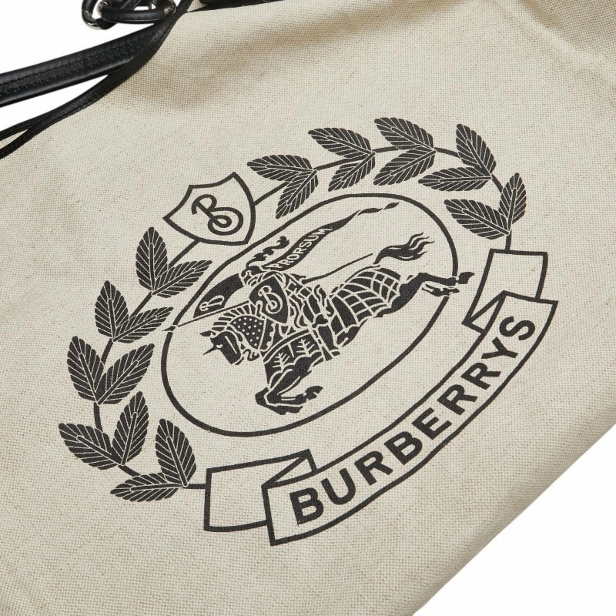 Burberry  Canvas Leather Tote Bag (Pre-Owned)