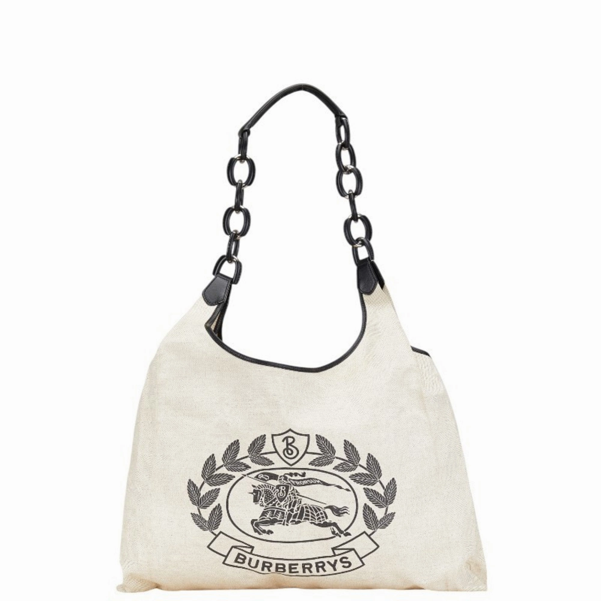 Burberry  Canvas Leather Tote Bag (Pre-Owned)