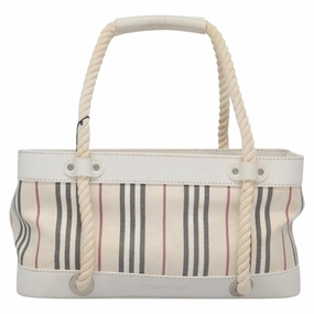 Burberry Canvas Tote Bag (Pre-Owned)