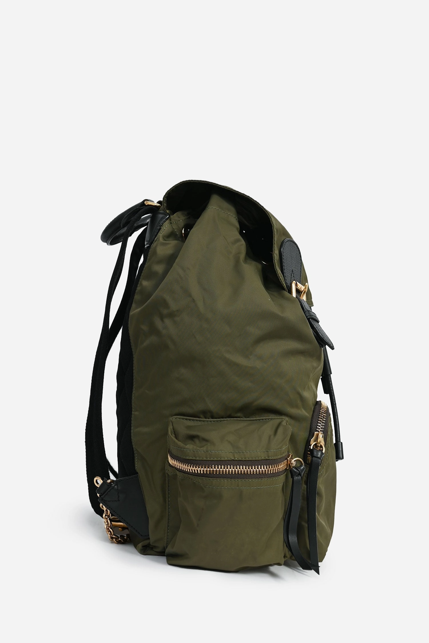 Burberry Green Nylon Backpack