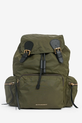 Burberry Green Nylon Backpack
