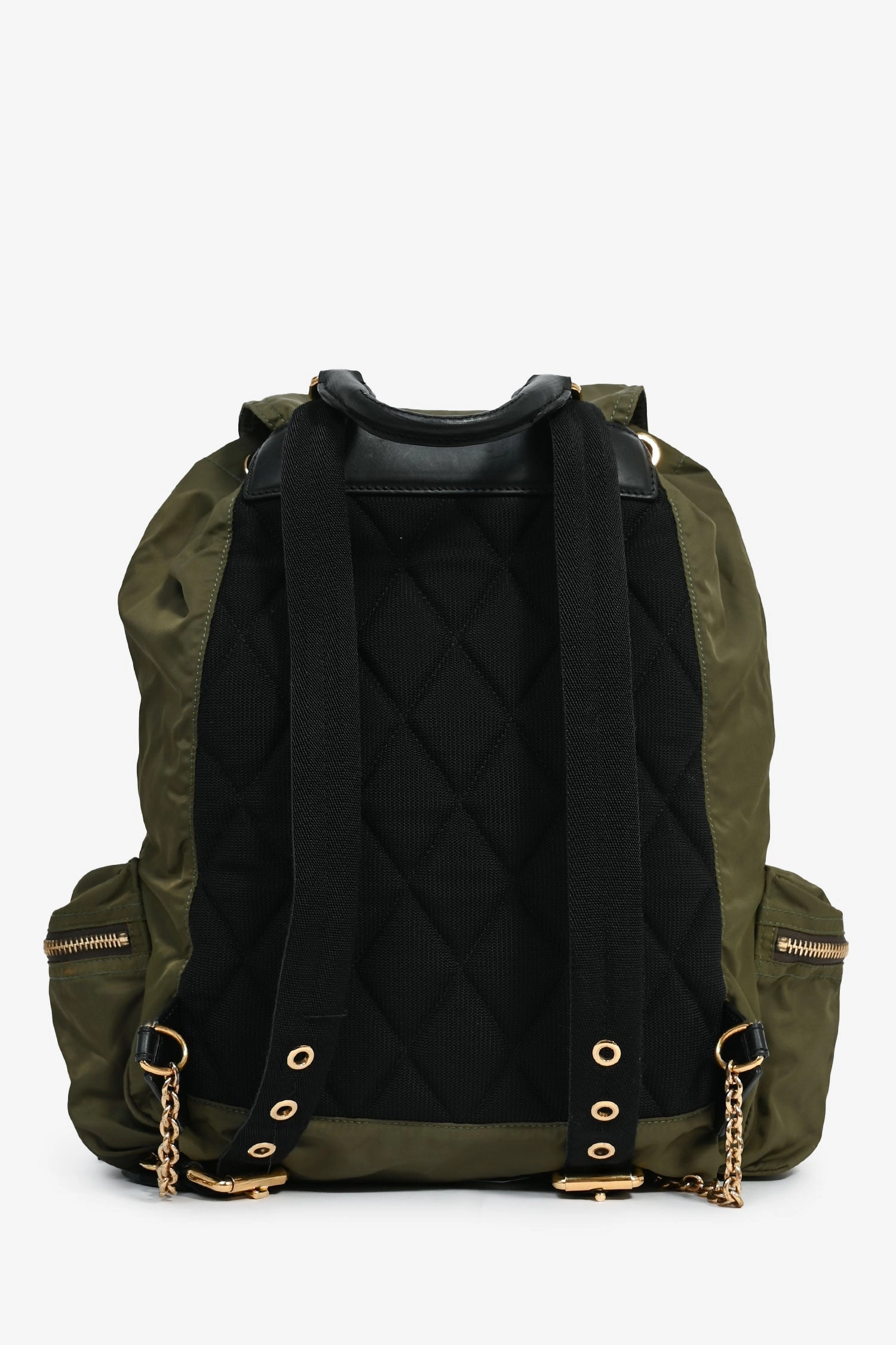 Burberry Green Nylon Backpack