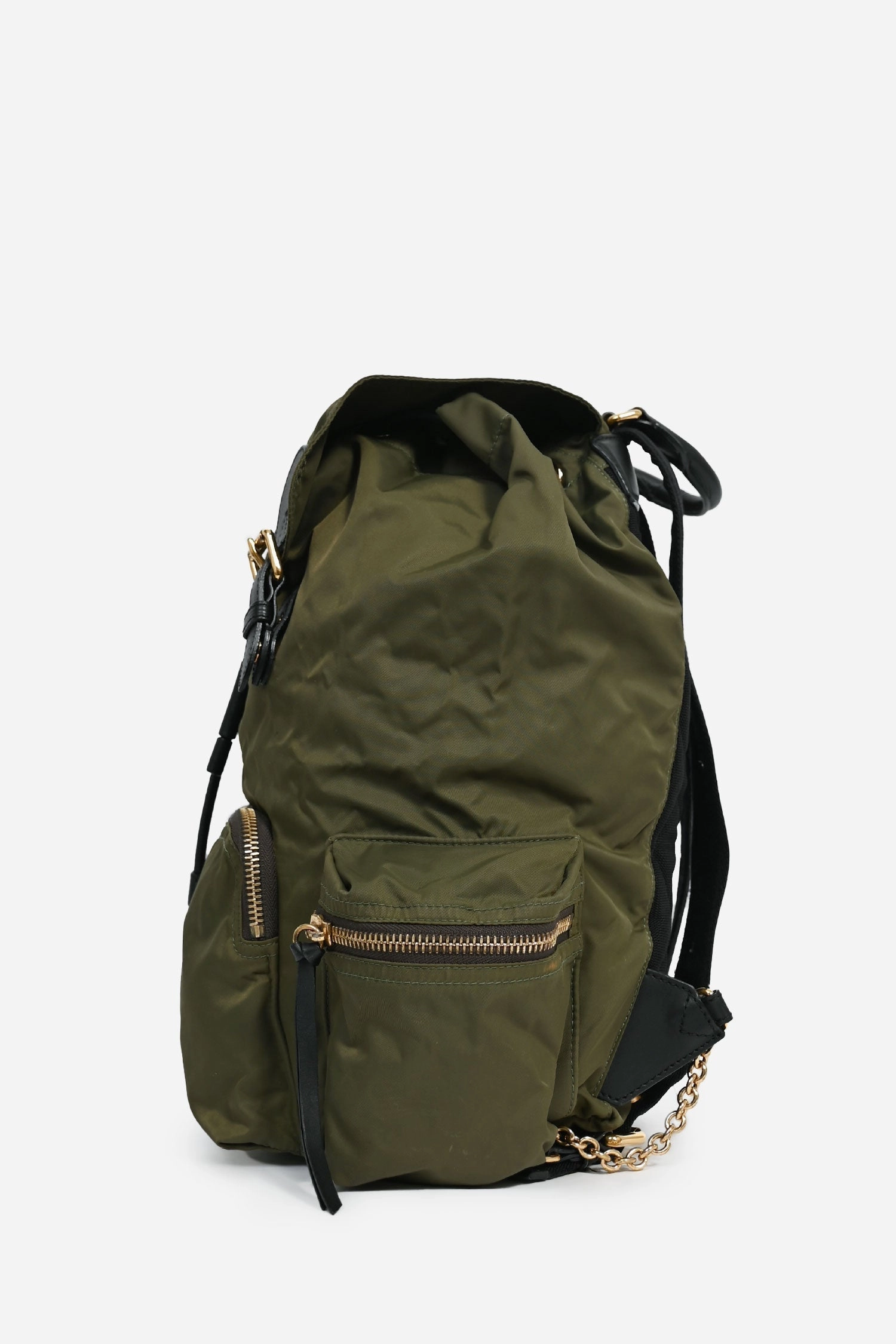 Burberry Green Nylon Backpack