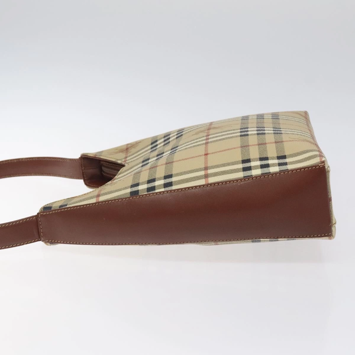 Burberry Haymarket Canvas Shoulder Bag (Pre-Owned)