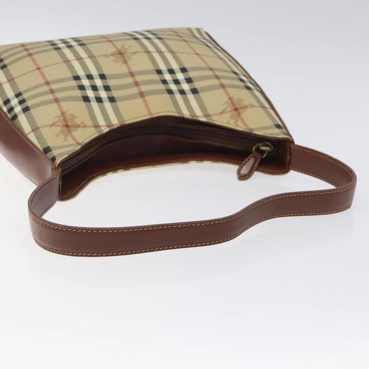 Burberry Haymarket Canvas Shoulder Bag (Pre-Owned)