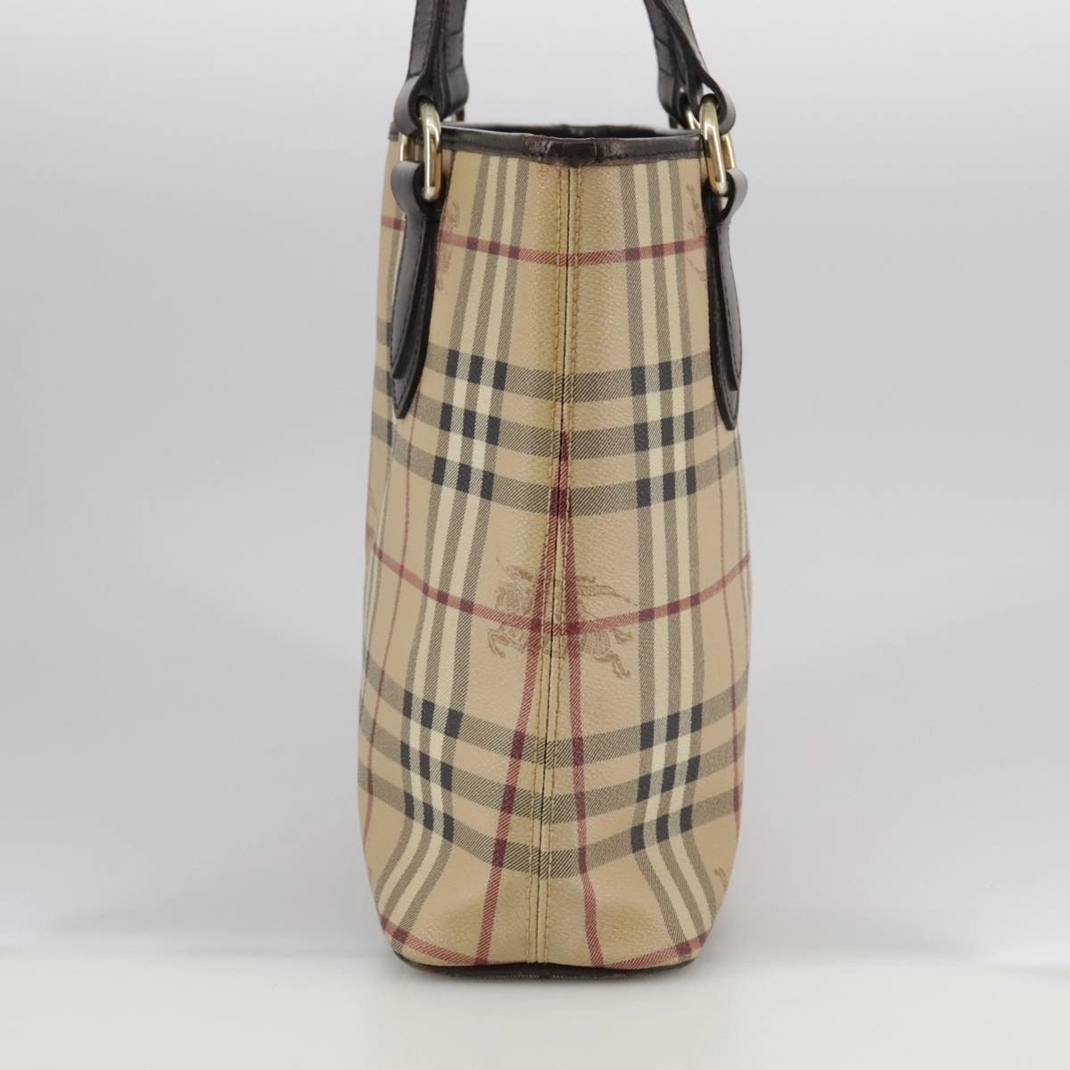 Burberry Haymarket Canvas Tote Bag (Pre-Owned)