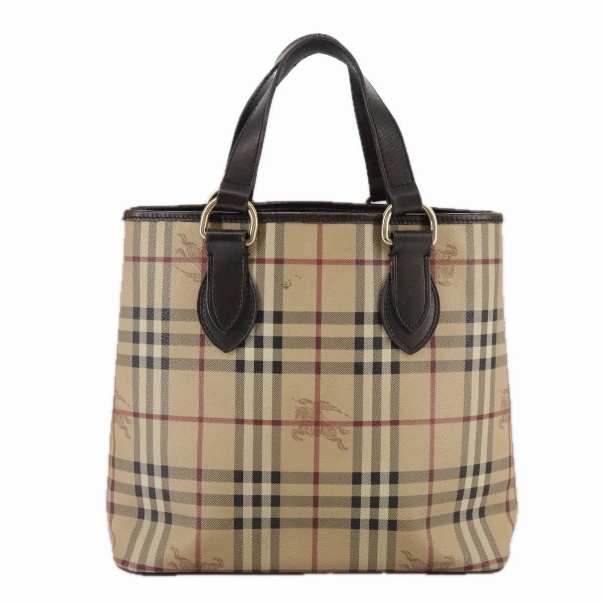 Burberry Haymarket Canvas Tote Bag (Pre-Owned)