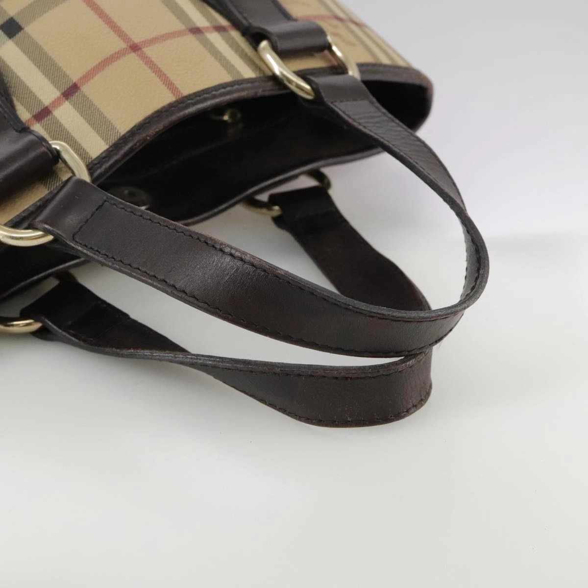 Burberry Haymarket Canvas Tote Bag (Pre-Owned)