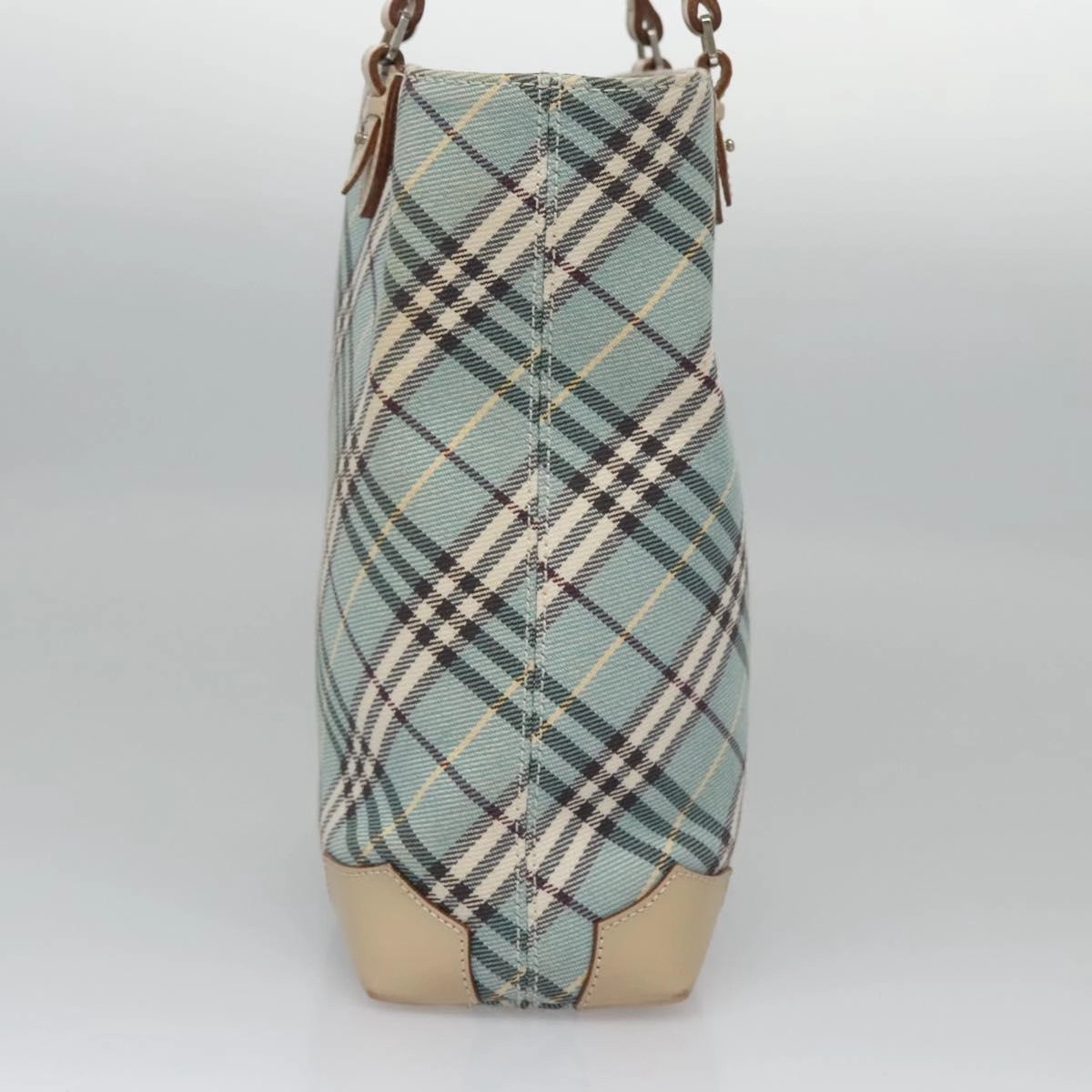 Burberry Label Canvas Tote Bag (Pre-Owned)
