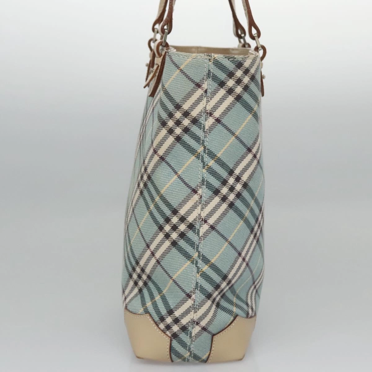 Burberry Label Canvas Tote Bag (Pre-Owned)