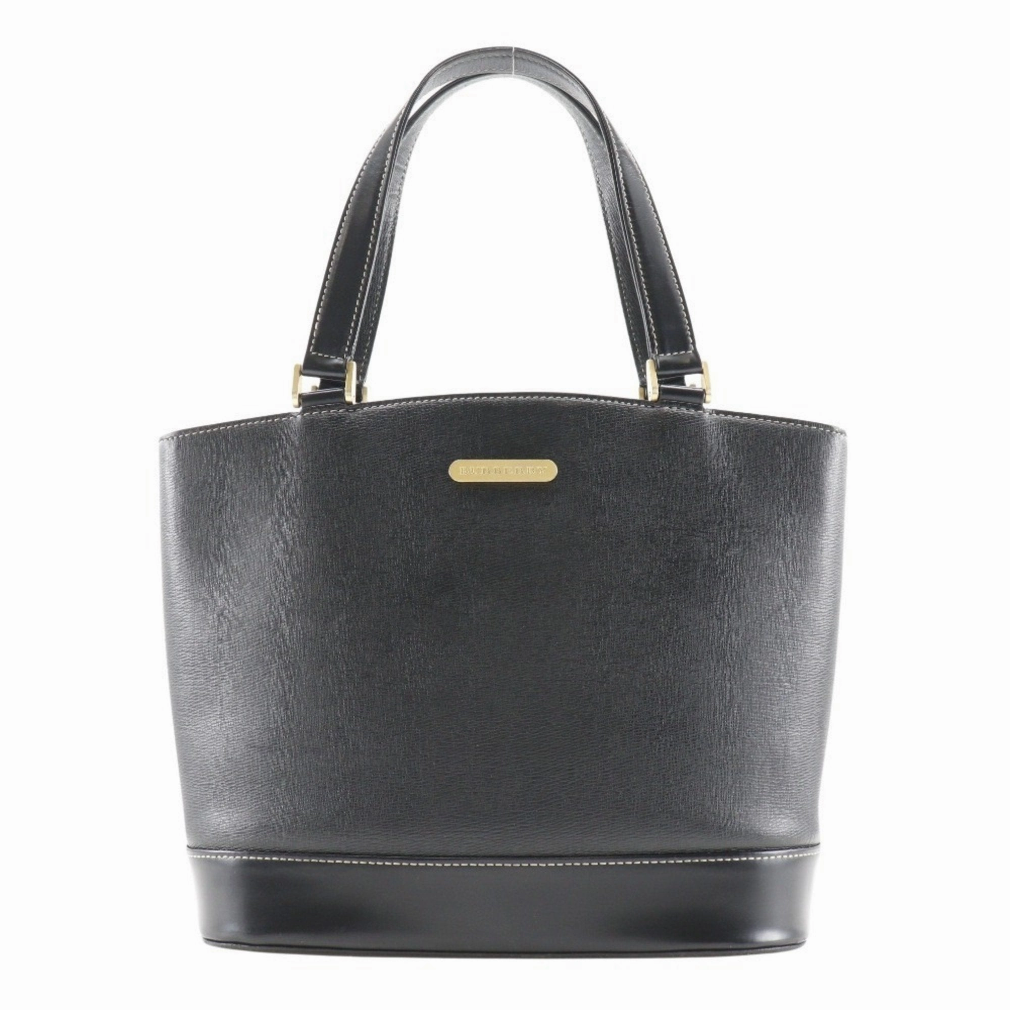 Burberry  Leather Handbag Tote Bag (Pre-Owned)