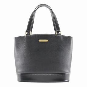 Burberry  Leather Handbag Tote Bag (Pre-Owned)