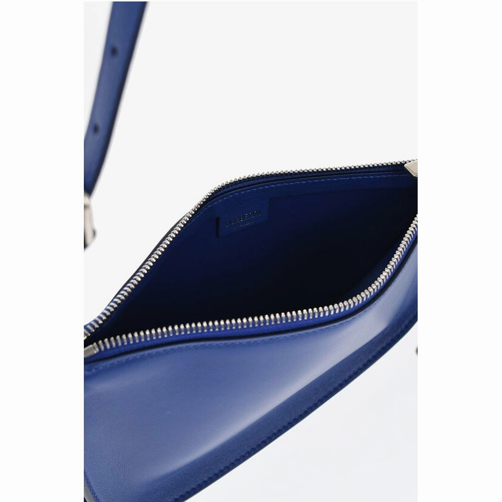 Burberry Leather SHIELD SLING Shoulder Bag with Silver-Tone Charm