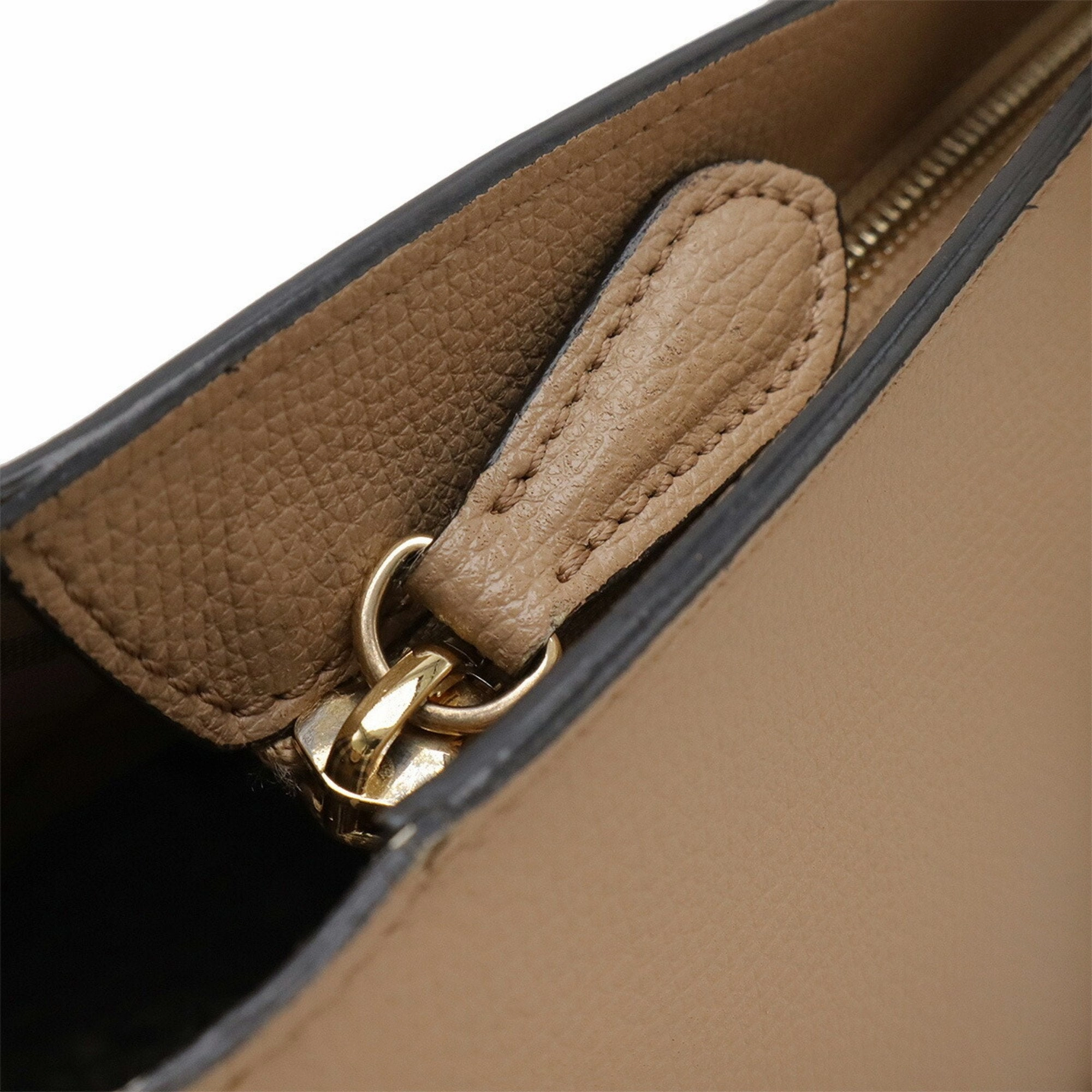 Burberry Leather Shoulder Bag Tote Bag (Pre-Owned)