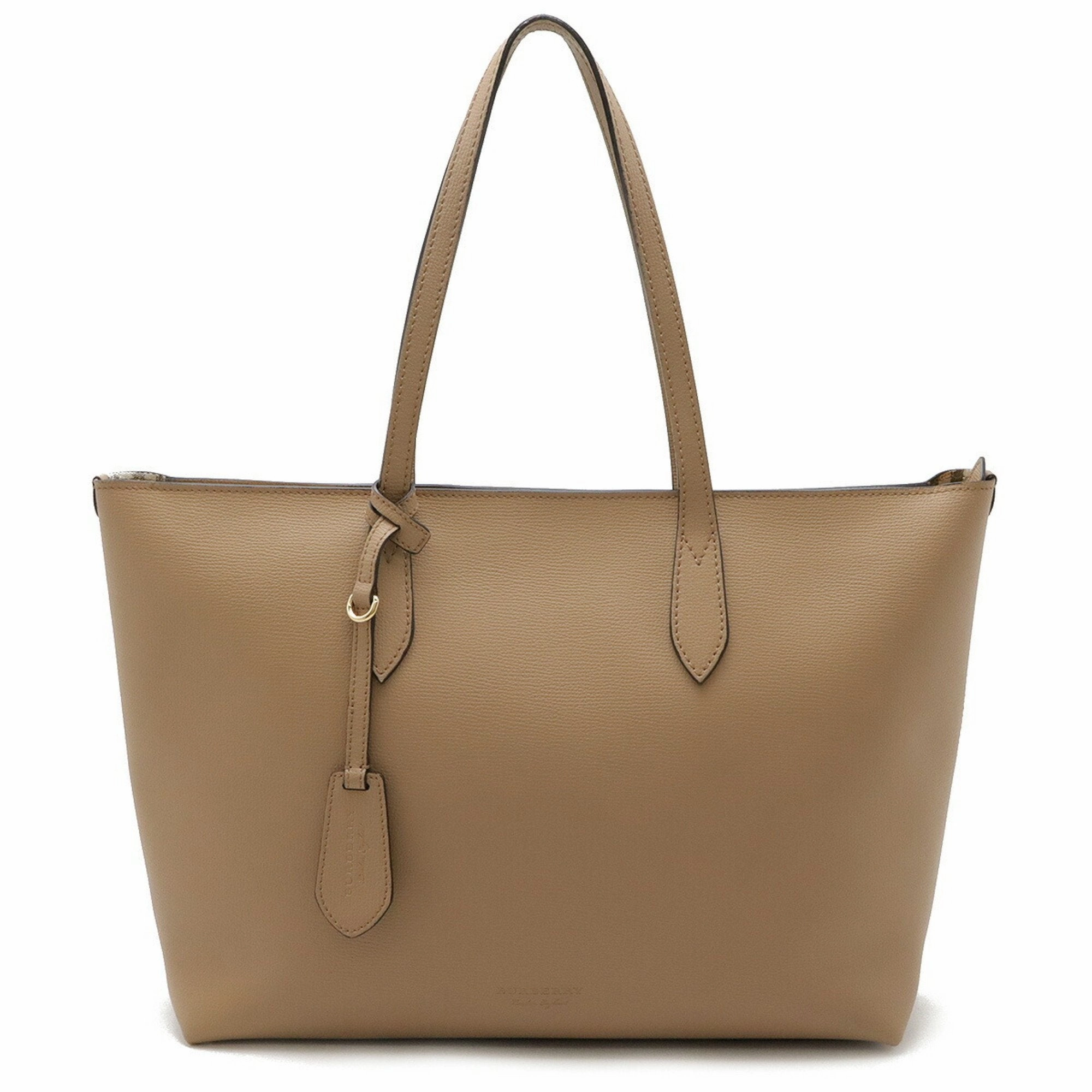 Burberry Leather Shoulder Bag Tote Bag (Pre-Owned)