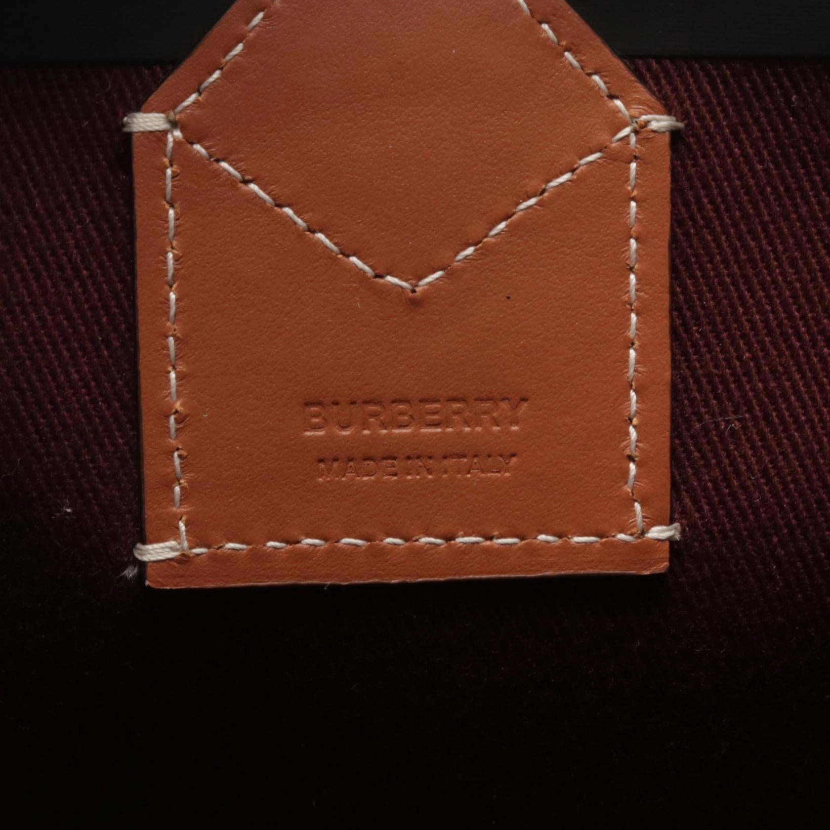 Burberry Mini London Canvas Leather Tote Bag