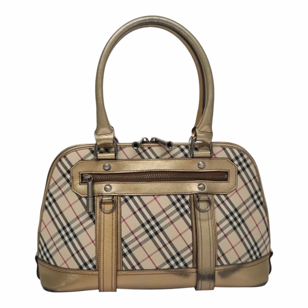 Burberry Nova Check Canvas Handbag (Pre-Owned)
