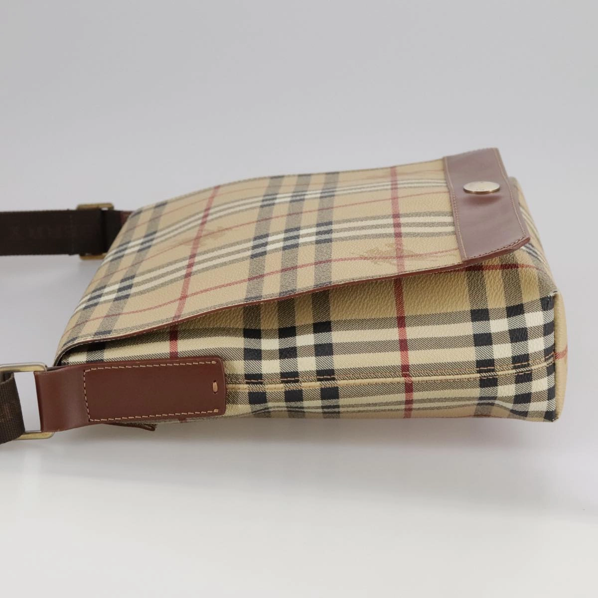 Burberry Nova Check Canvas Shoulder Bag (Pre-Owned)
