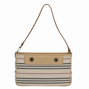 Burberry Nova Check  Canvas Shoulder Bag (Pre-Owned)