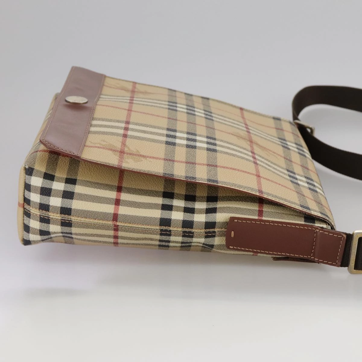Burberry Nova Check Canvas Shoulder Bag (Pre-Owned)