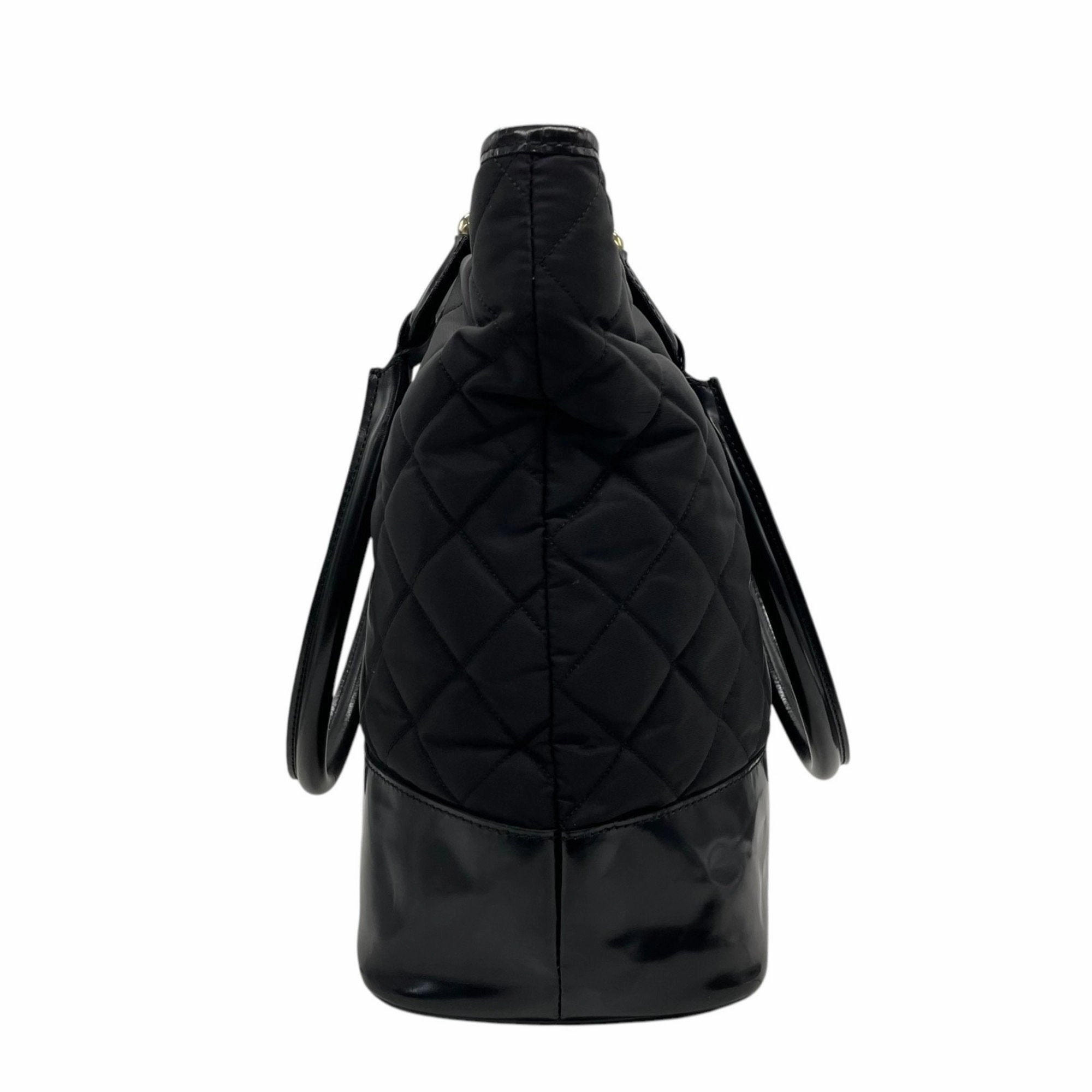 Burberry Nylon Patent Leather Tote Bag (Pre-Owned)