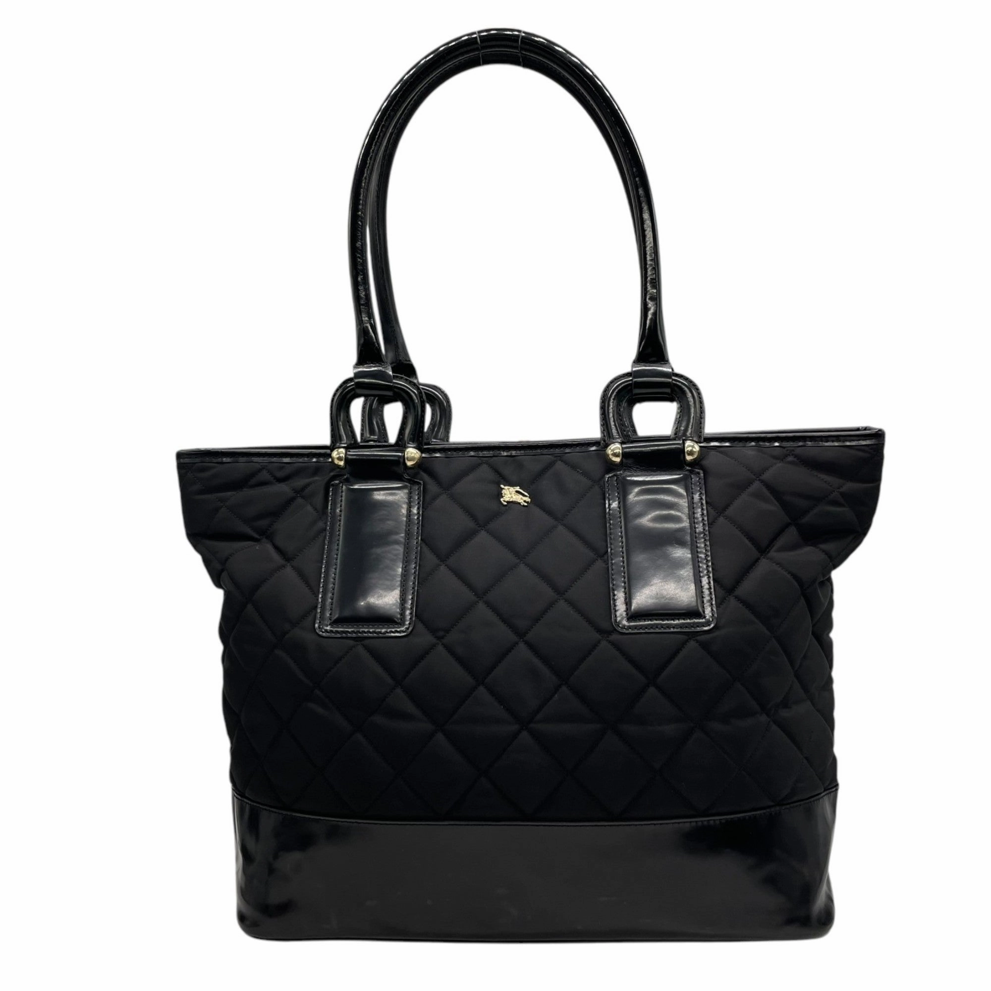 Burberry Nylon Patent Leather Tote Bag (Pre-Owned)