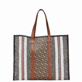 Burberry  Pvc Leather Tote Bag (Pre-Owned)