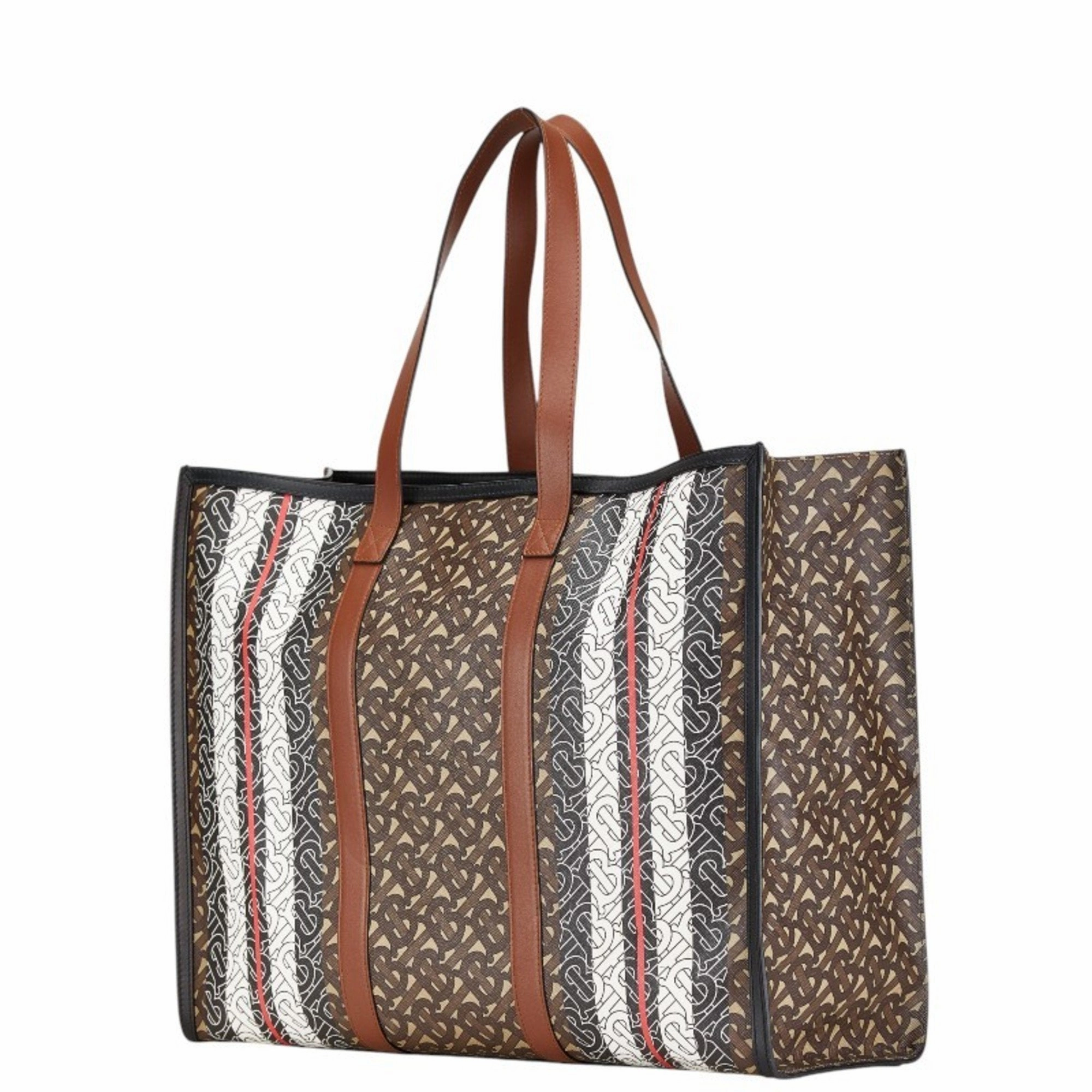 Burberry  Pvc Leather Tote Bag (Pre-Owned)