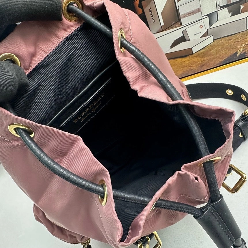 Burberry Rucksack Pink Nylon Backpack