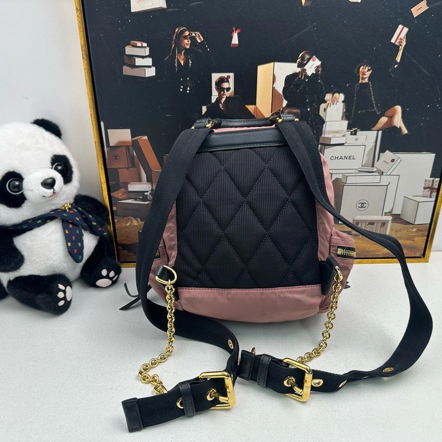 Burberry Rucksack Pink Nylon Backpack