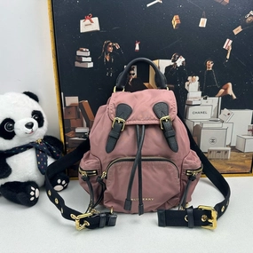 Burberry Rucksack Pink Nylon Backpack