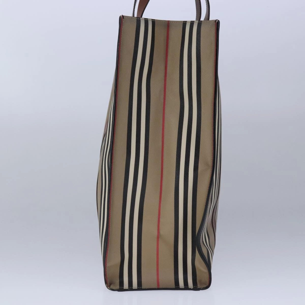 Burberry Stripe  Canvas Tote Bag (Pre-Owned)