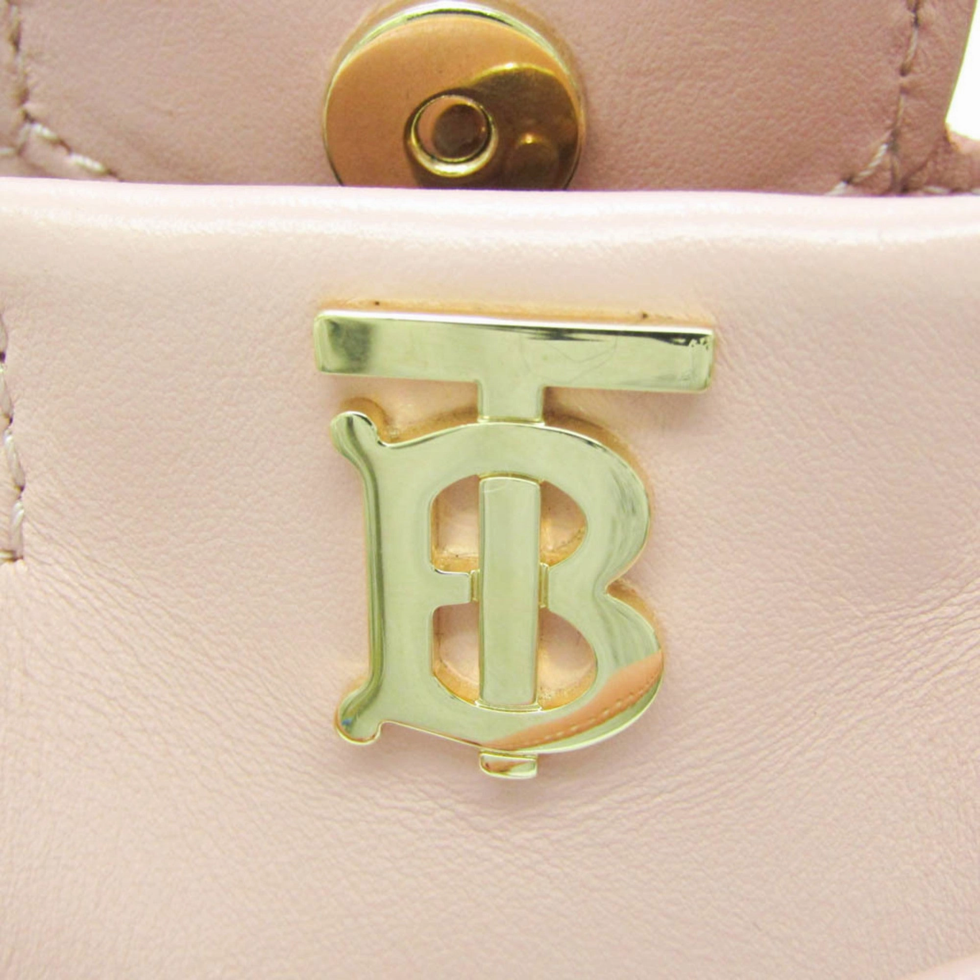 Burberry Tb  Leather Shoulder Bag (Pre-Owned)