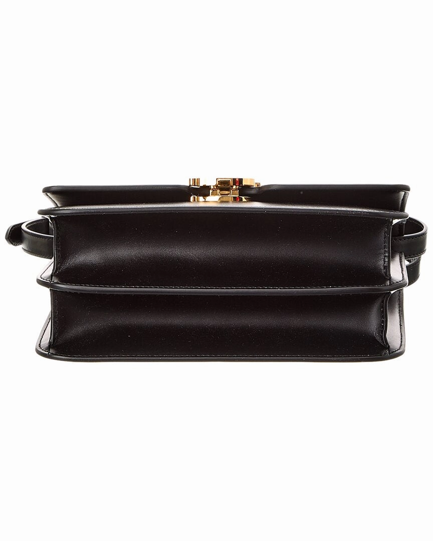 Burberry TB Small Leather Shoulder Bag (Authentic Pre-Owned)