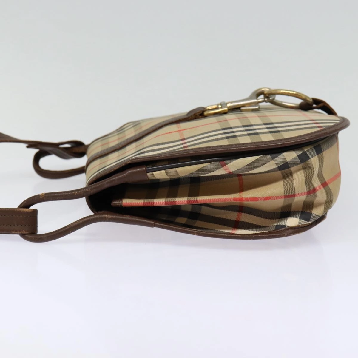 Burberry Vintage Check  Canvas Shoulder Bag (Pre-Owned)