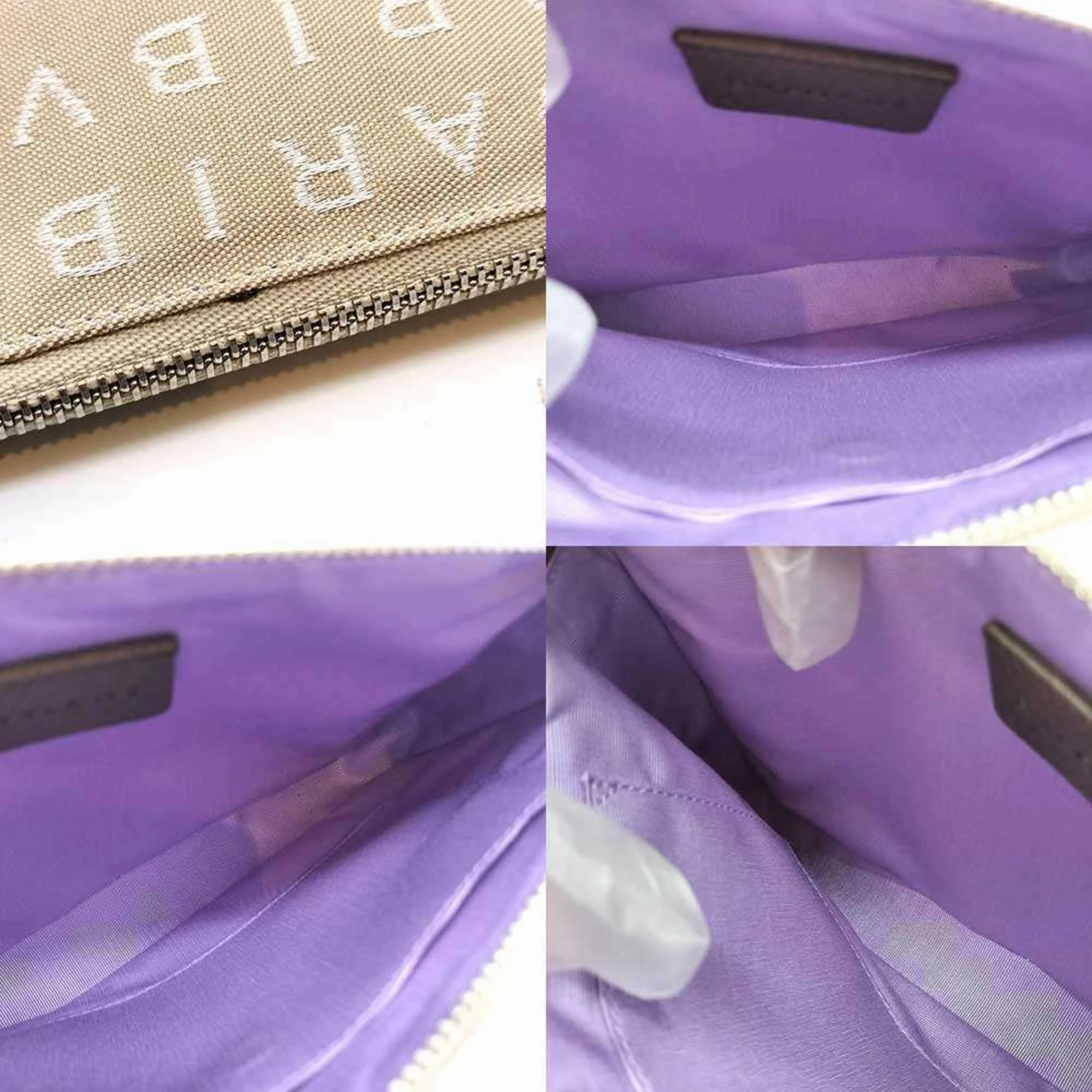 Bvlgari pink Canvas Leather Pouch Shoulder Bag (Pre-Owned)
