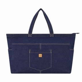 C & C California Multi Pocket Denim Tote