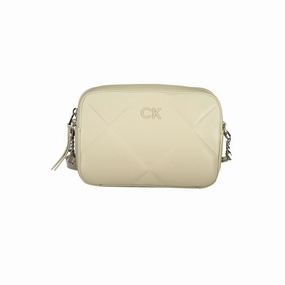 Calvin Klein Beige Cotton Handbag