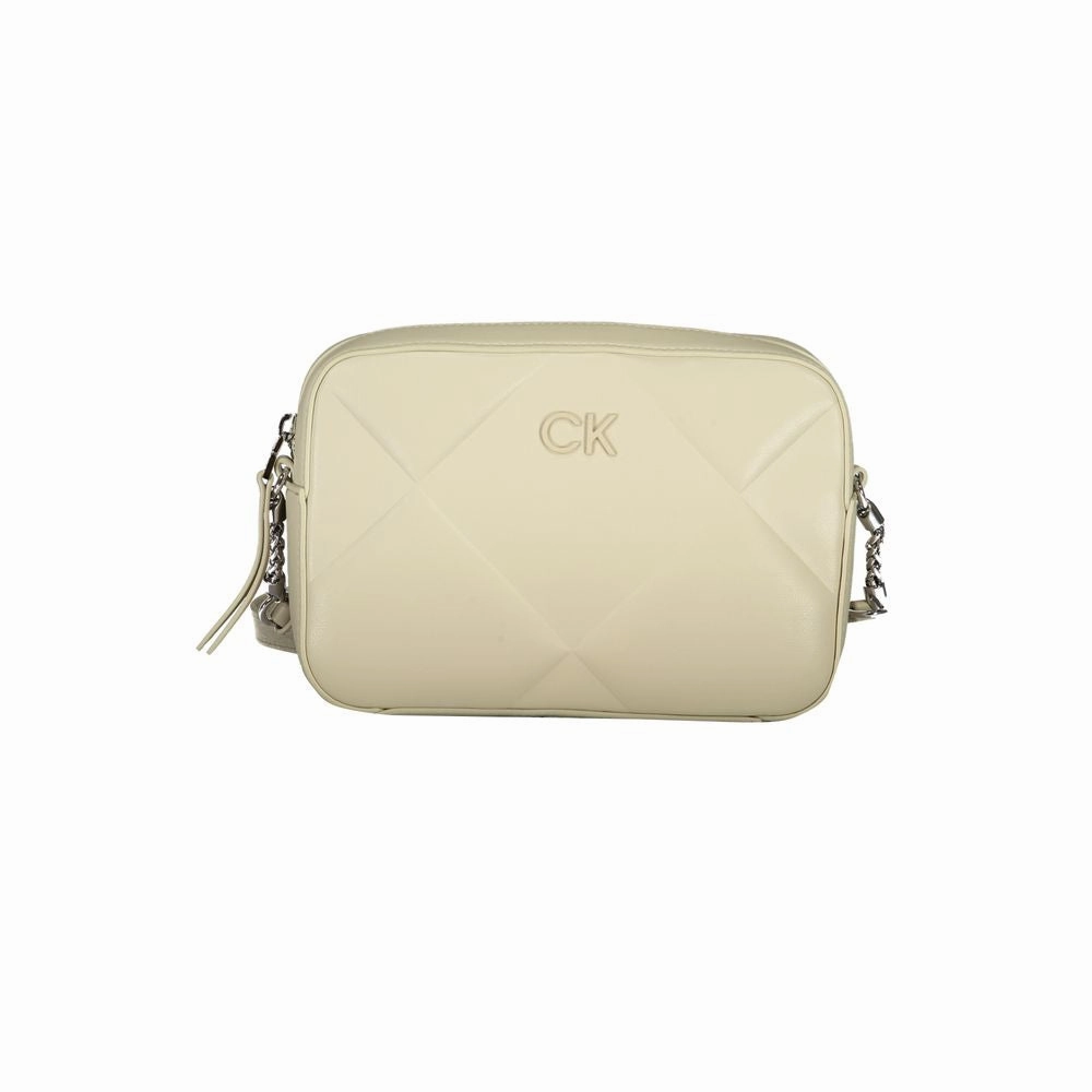 Calvin Klein Beige Cotton Handbag