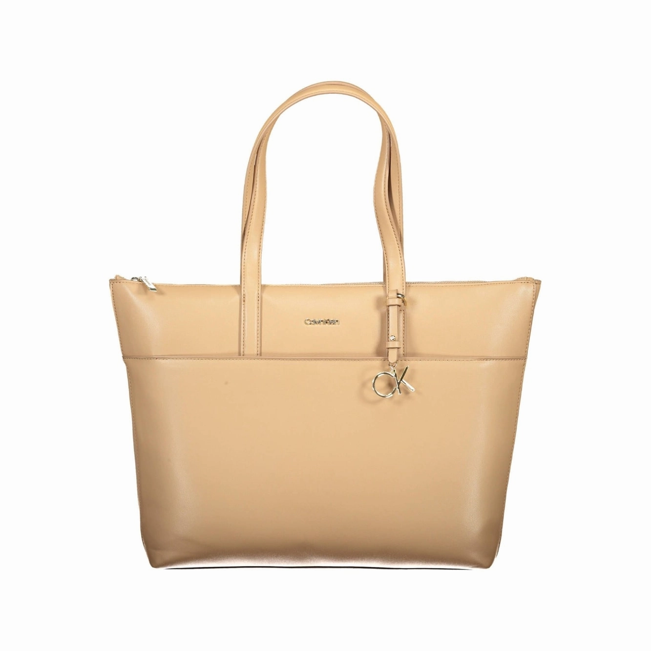 Calvin Klein Beige Polyester Women Women's Handbag
