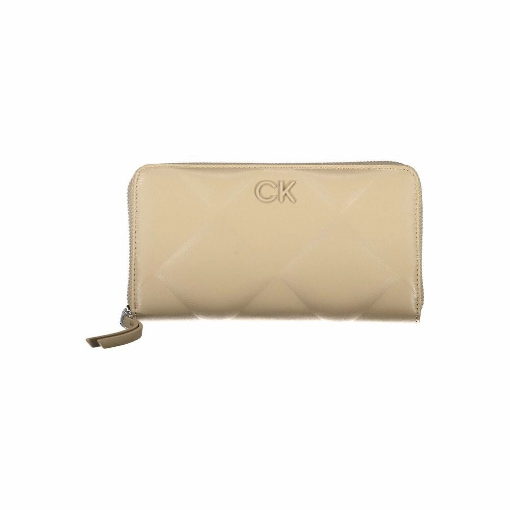 Calvin Klein Elegant Beige Multi-Compartment RFID Women's Wallet