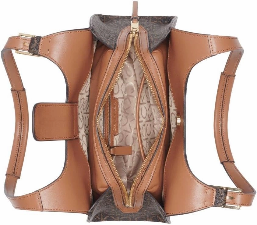 Calvin Klein Quill Triple Compartment Satchel