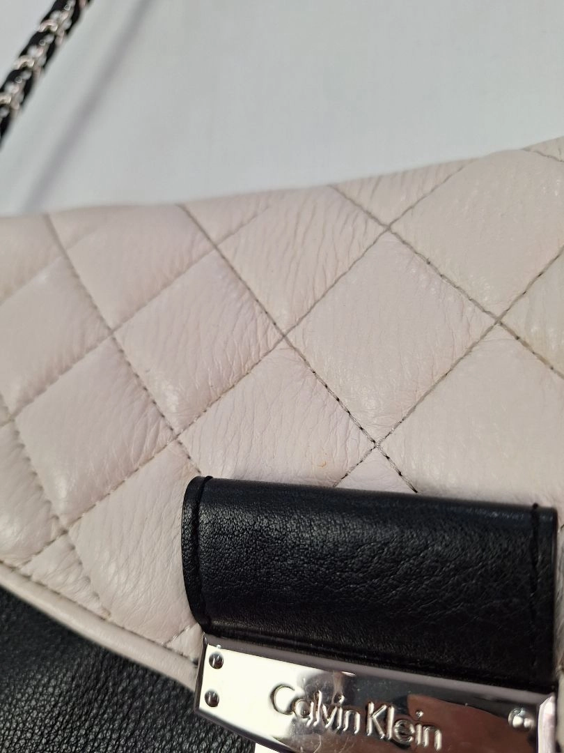 Calvin Klein Quilted Rectangle Baguette Bag
