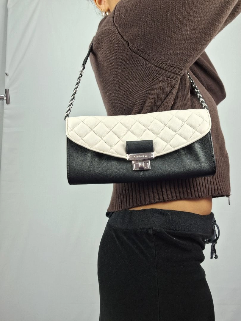 Calvin Klein Quilted Rectangle Baguette Bag