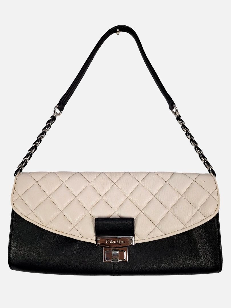 Calvin Klein Quilted Rectangle Baguette Bag