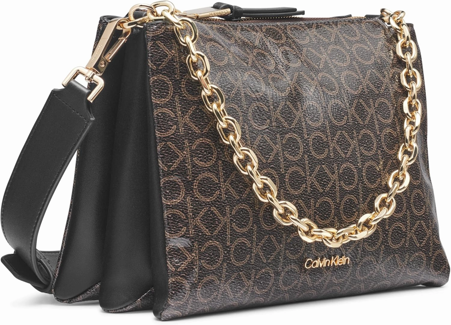Calvin Klein Rain Triple Compartment Chain Crossbody